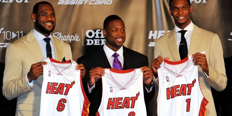 Ídolo do Heat fala sobre LeBron, Wade e Bosh: “O mais importante era…” (Crédito: Getty Images)
