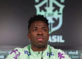 Vini Jr se emociona ao falar de casos de racismo (Crédito: Flickr CBF / Rafael Ribeiro)