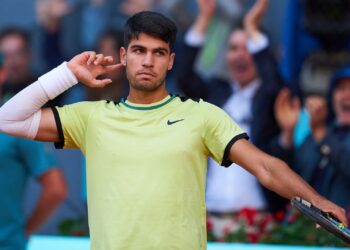 Carlos Alcaraz se classificou às quartas do Madrid Open (Crédito: Getty Images)