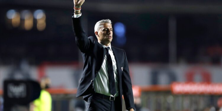 Hernán Crespo no São Paulo, em 2021 (Crédito: Getty Images)