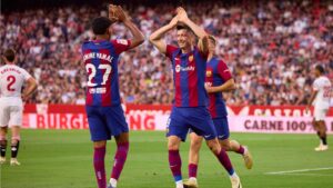 Barcelona fecha temporada com vitória diante do Sevilla (Crédito: Getty Images)