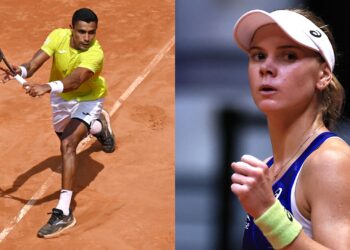 Thiago Monteiro e Laura Pigossi (Crédito: Getty Images)