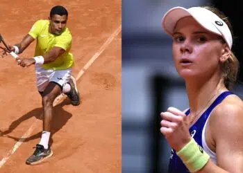 Thiago Monteiro e Laura Pigossi (Crédito: Getty Images)