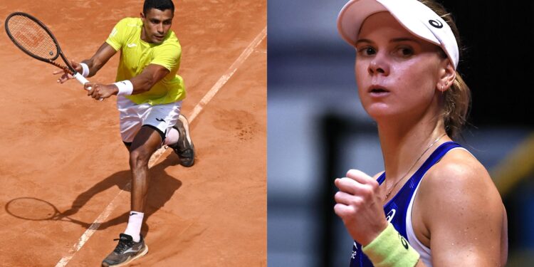 Thiago Monteiro e Laura Pigossi (Crédito: Getty Images)