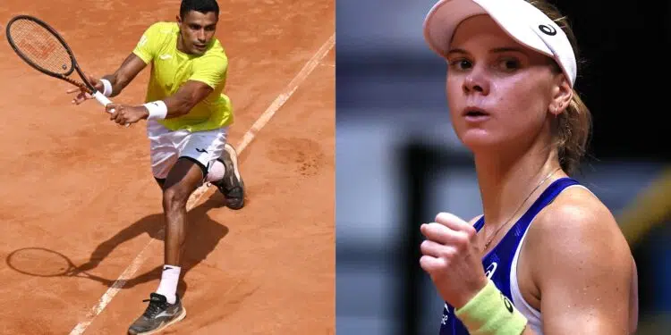 Thiago Monteiro e Laura Pigossi (Crédito: Getty Images)