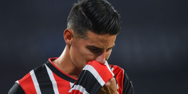 Mesmo saudável, James Rodríguez não viaja com elenco do São Paulo (Crédito: Getty Images)