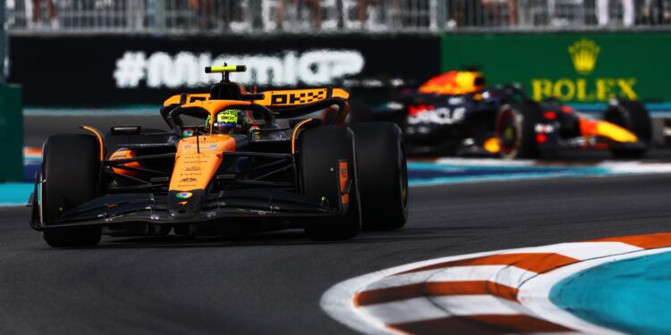 Lando Norris desencanta e conquista primeira vitória no GP de Miami (Crédito: Getty Images)