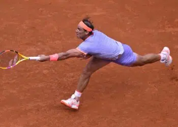 Rafael Nadal em quadra (Crédito: Getty Images)