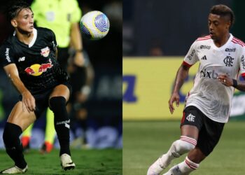 RB Bragantino enfrenta o Flamengo no Brasileirão (Crédito: Ari Ferreira/Cesar Greco)