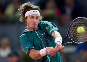 Andrey Rublev, tenista russo (Crédito: Getty Images)