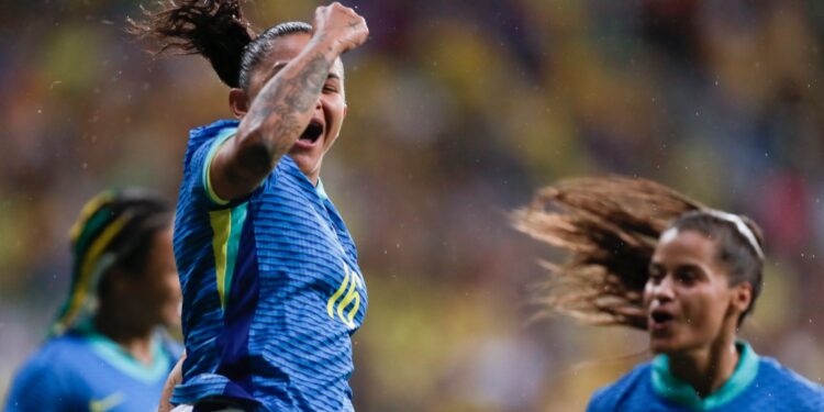 Brasil contra a Jamaica (Crédito: Lívia Villas Boas / CBF / Flickr)