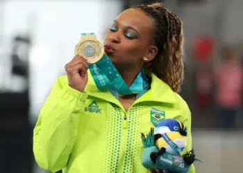 Rebeca Andrade brilha na última competição antes das Olimpíadas (Crédito: Getty Images)