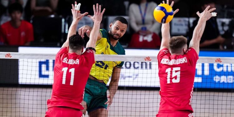 Brasil bate Polônia na Liga das Nações (Crédito: CBV)