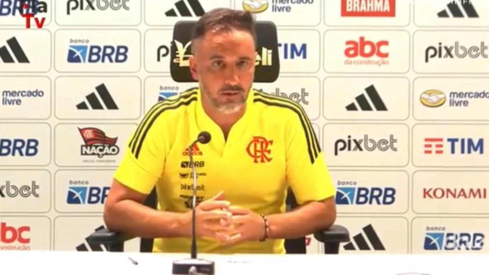 Vítor Pereira, técnico do Flamengo - Reprodução/Youtube