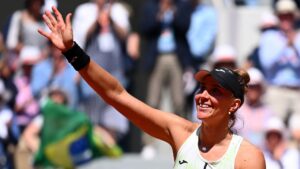 Bia Haddad Maia bateu recorde para o tênis brasileiro em Roland Garros - GettyImages