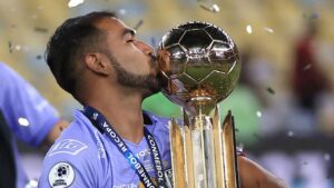 Independiente del Valle foi à loucura com a vitória contra o Flamengo no final da Recopa Sul-Americana - GettyImages