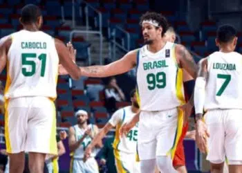Brasil vence Montenegro no Pré-Olímpico (Crédito: Divulgação CBB)