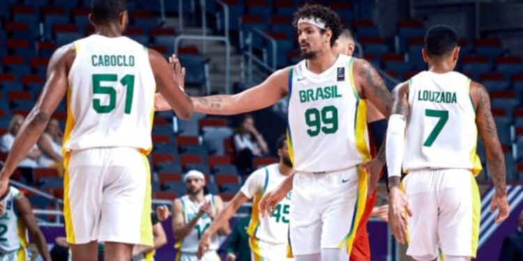 Brasil vence Montenegro no Pré-Olímpico (Crédito: Divulgação CBB)