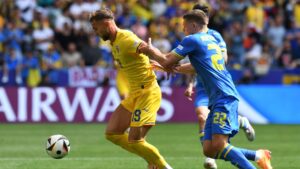 Romênia x Ucrânia na Euro 2024 - Getty Images