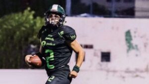 Cornell Brown, do Carrancas FA, teve grande atuação no último final de semana - Edilson Carlos