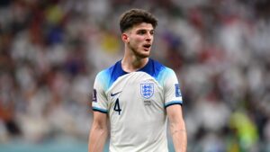 Declan Rice falta em treinamento da seleção inglesa - Getty Images