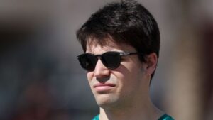 Stroll em ação durante o seu retorno ao carro da Aston Martin na F1 - GettyImages