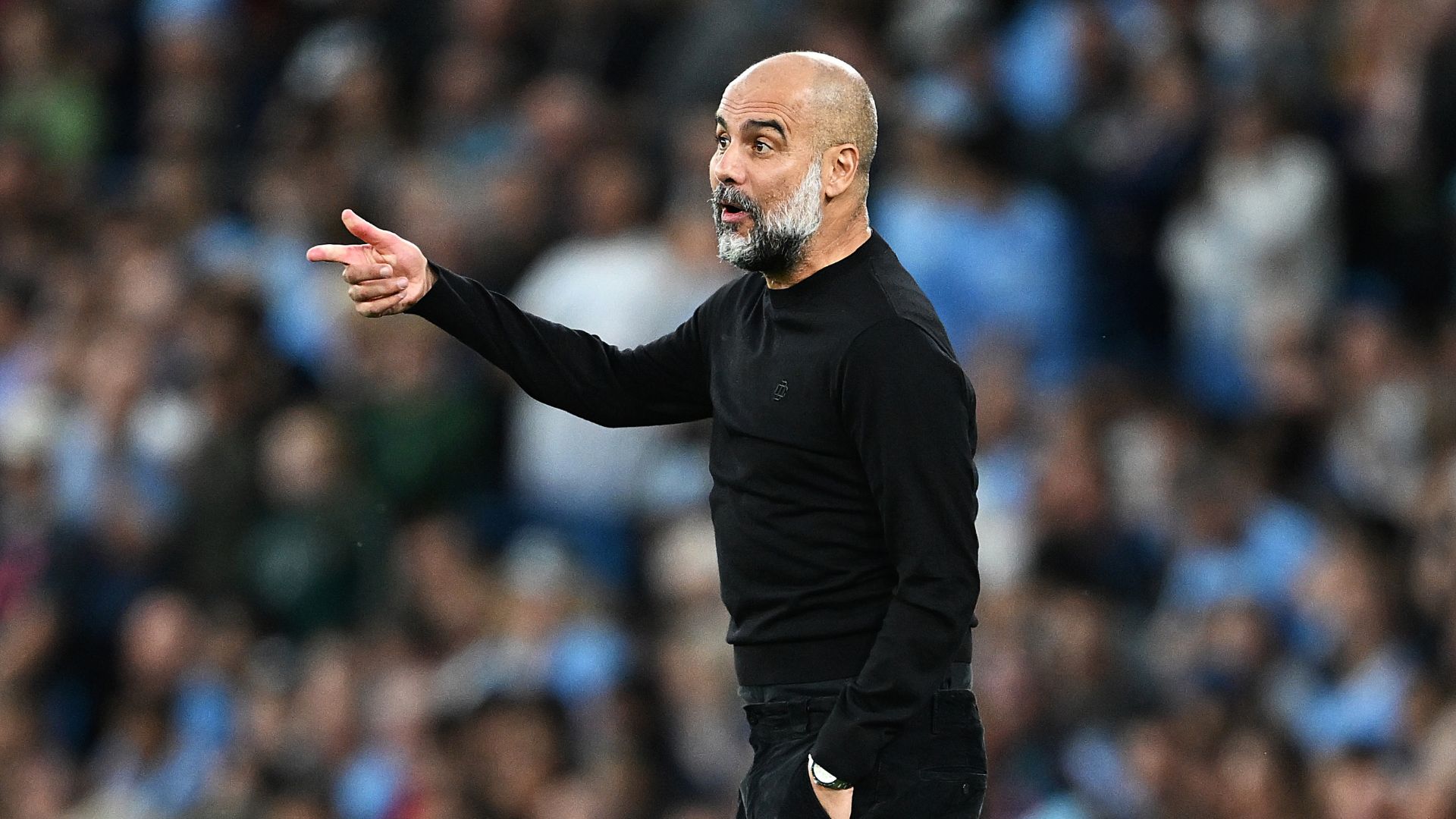 Pep Guardiola, técnico do Manchester City - Getty Images