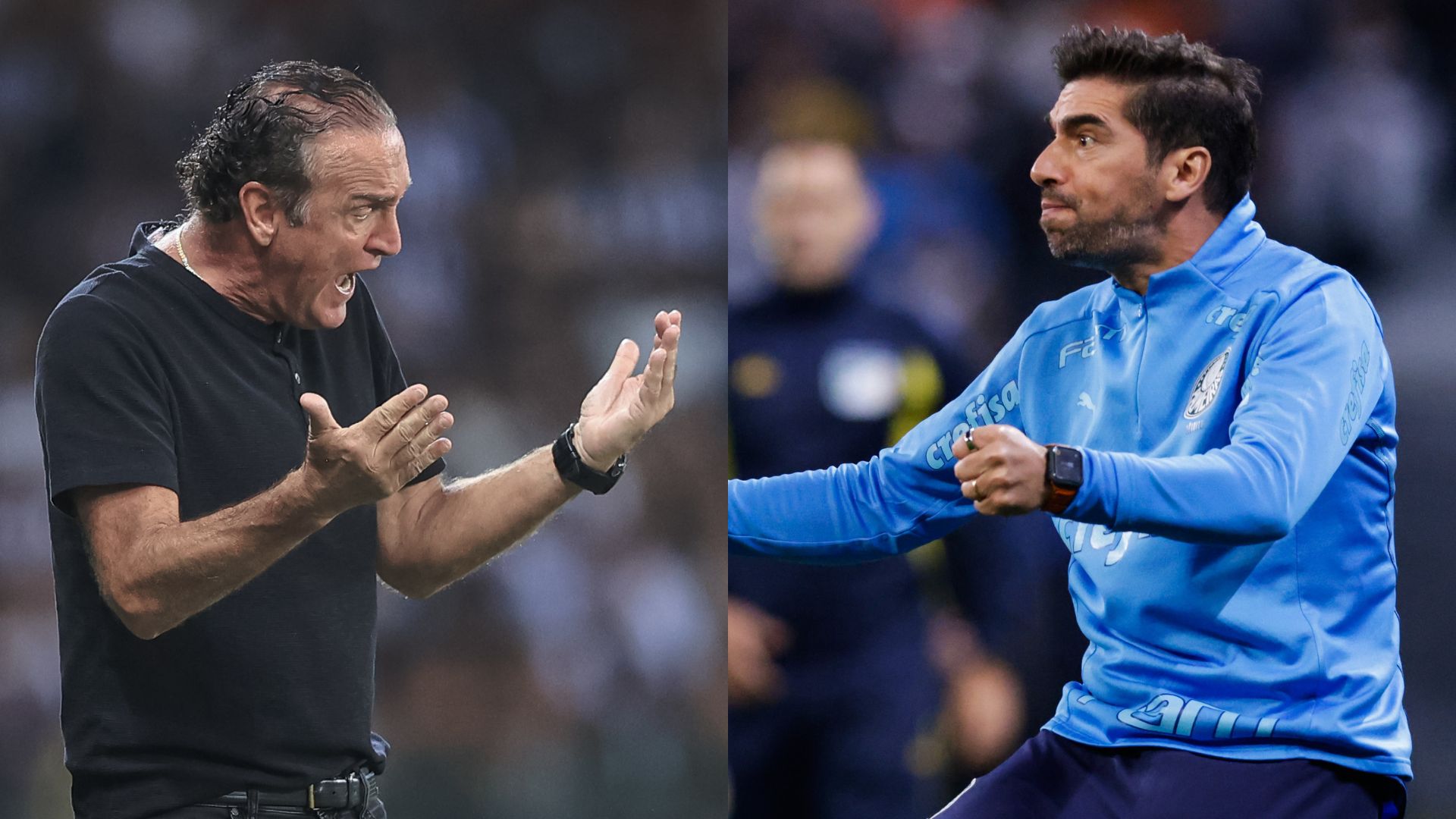 Abel Ferreira, Cuca, Palmeiras e Atlético-MG colocaram a rivalidade a prova nas últimas semanas - GettyImages