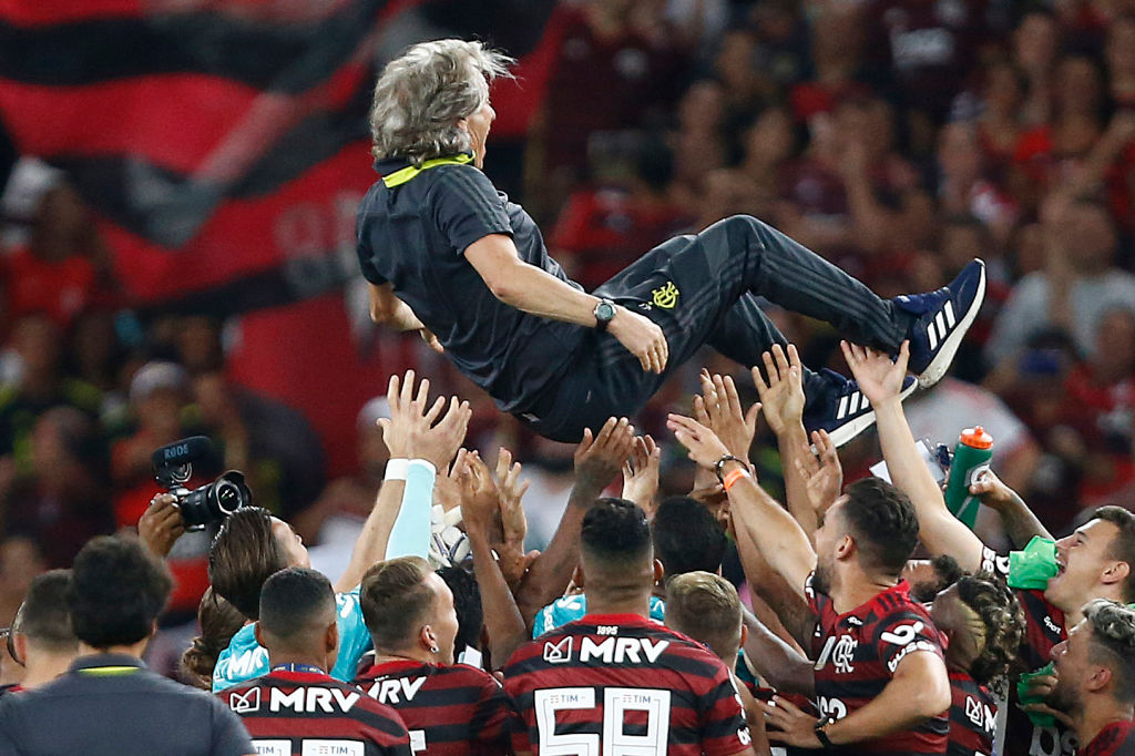 Jorge Jesus e Flamengo foram campeões da Copa Libertadores e do Brasileirão 2019 - Getty Images