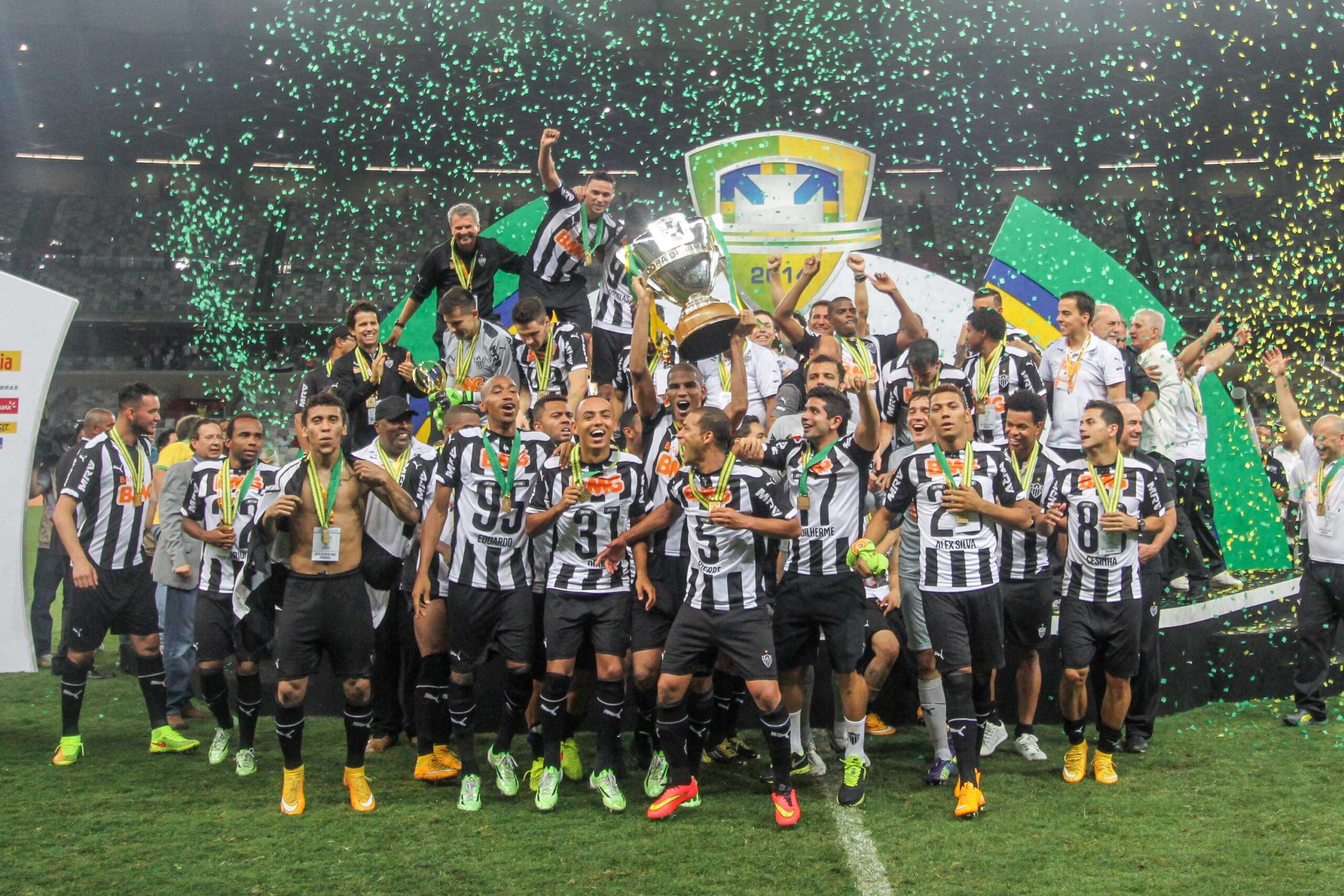 Elenco do Atlético Mineiro comemorando o título da Copa do Brasil - Bruno Cantini / Agência Galo / Atlético