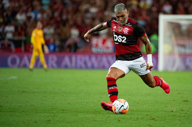 Gabigol no jogo da Recopa - Alexandre Vidal / Flamengo