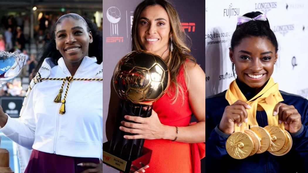 Serena Williams, Marta Silva e Simone Biles - GettyImages