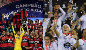 Brasileirão e Libertadores possuem valores de premiação maiores para a categoria masculina - GettyImages / Conmebol / Fotos Públicas