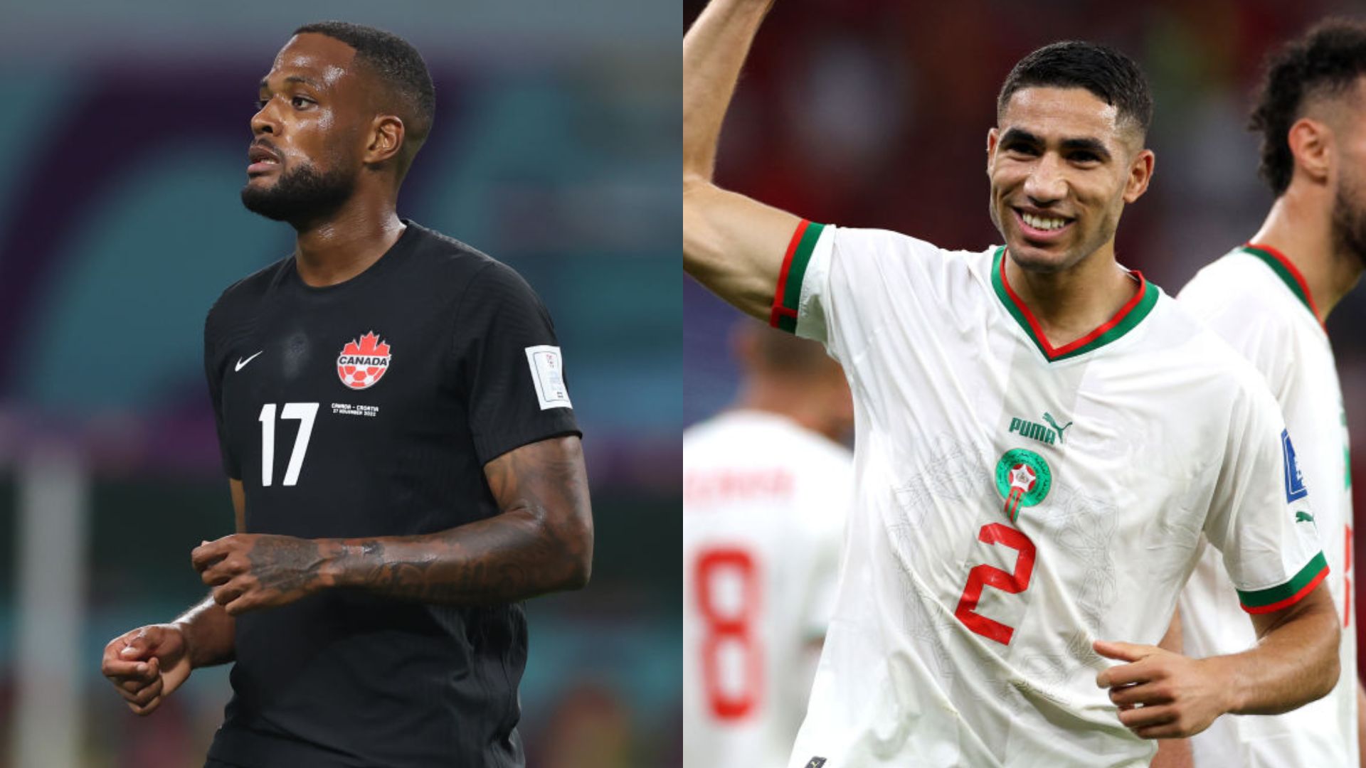 Canadá x Marrocos vão se enfrentar na Copa do Mundo e estão com as equipes definidas - GettyImages