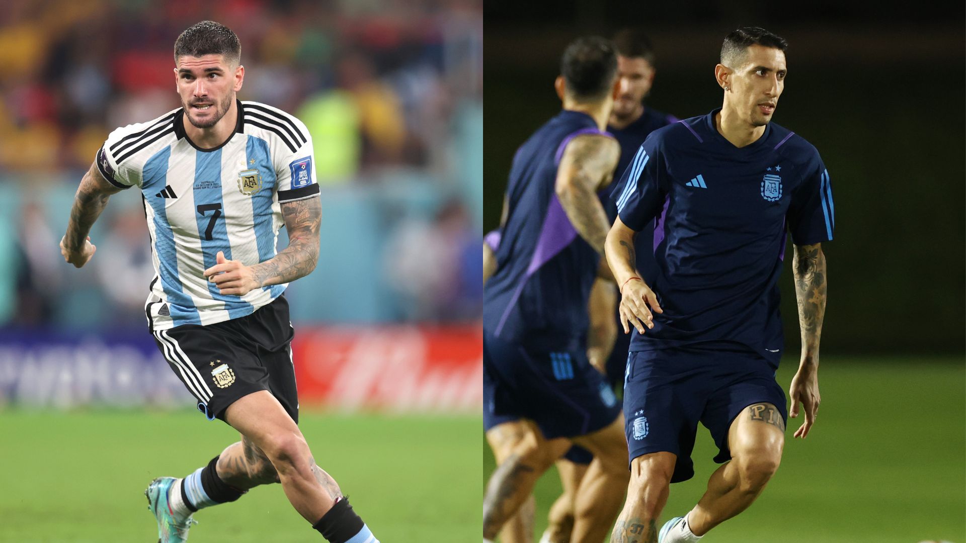 De Paul e Di María podem reforçar a Argentina contra a Holanda - Getty Images