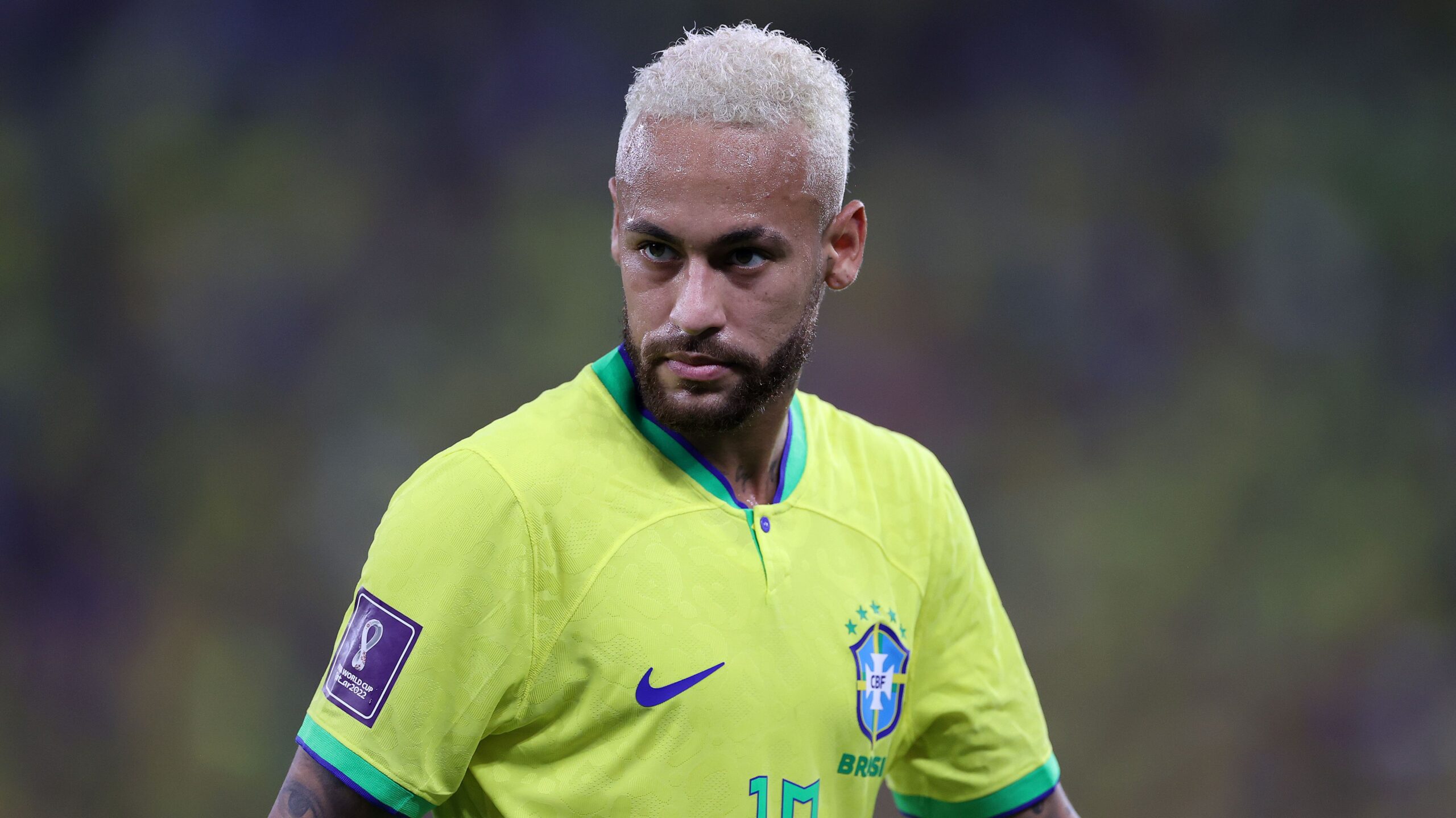 Neymar faz tradicional post antes de Brasil x Croácia na Copa do Mundo - GettyImages