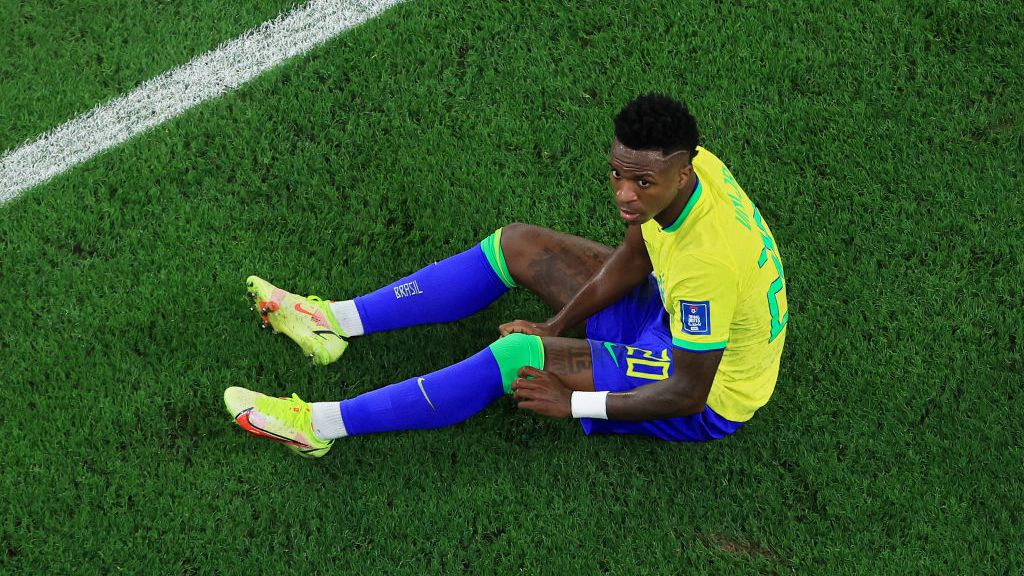 Vinícius Jr deixou a partida entre Croácia x Brasil e gerou críticas - GettyImages
