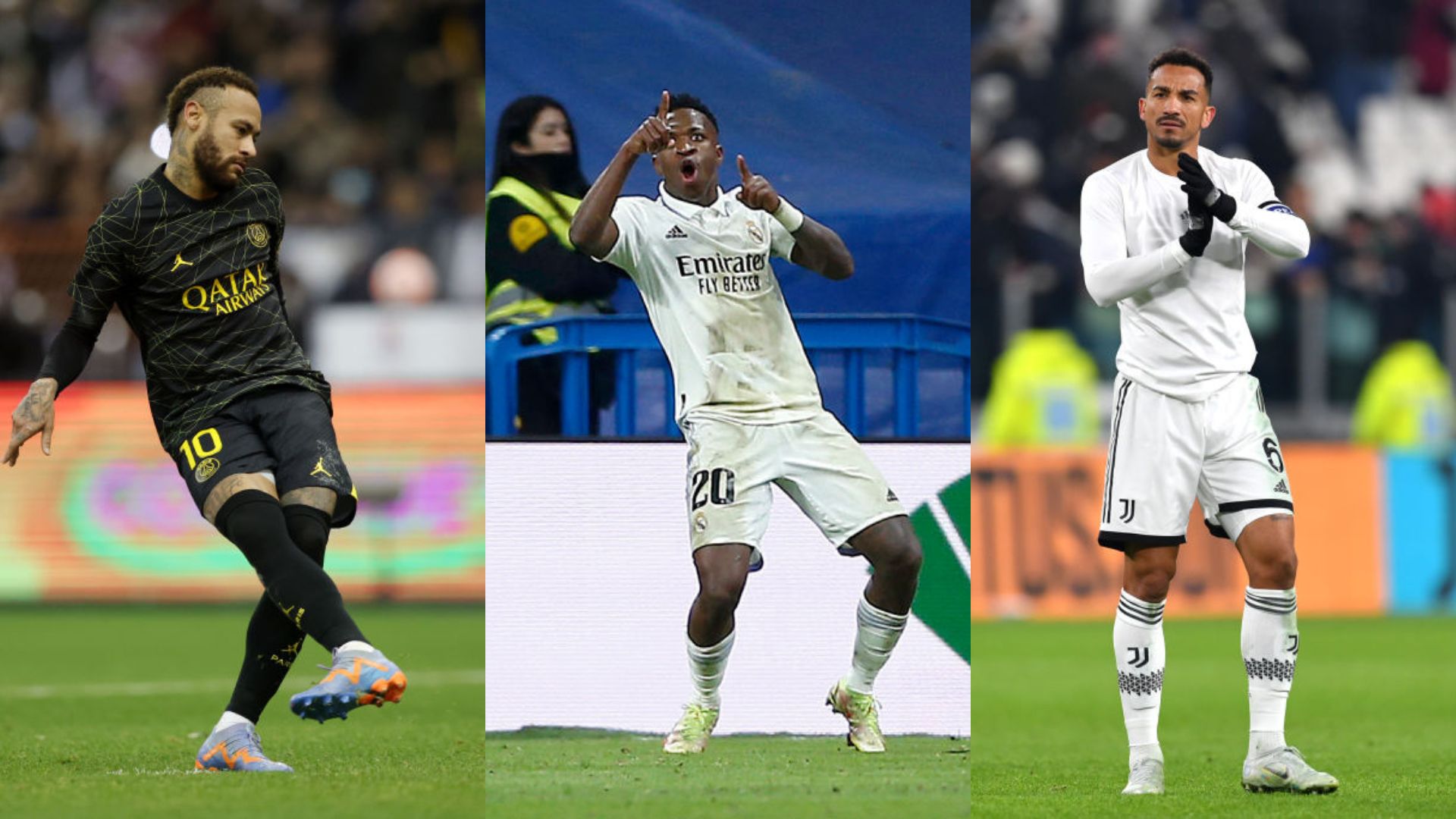 PSG, Real Madrid e Juventus vão estar em campo por campeonatos diferentes neste domingo, 29 - GettyImages