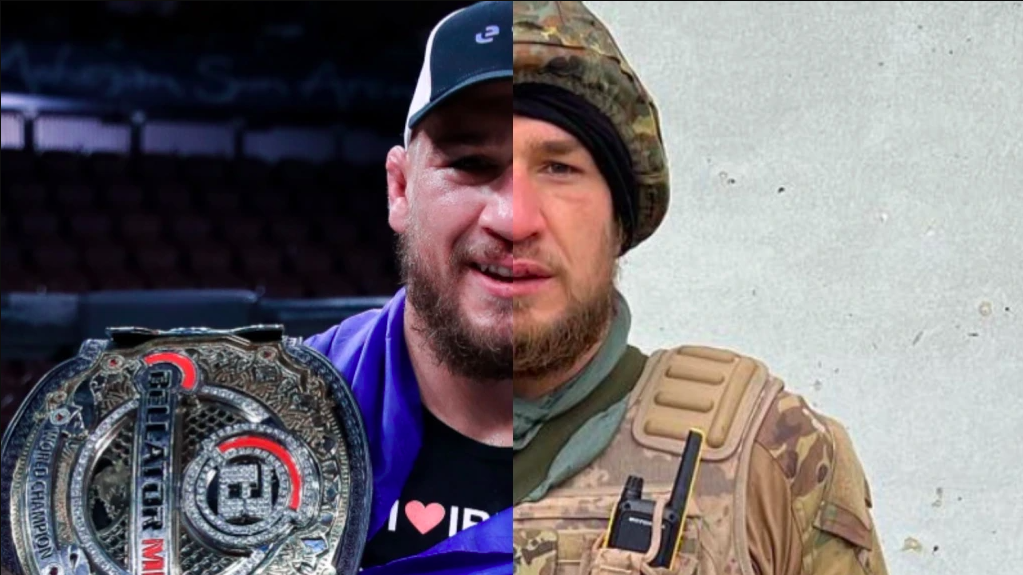 Amosov defendeu a Ucrânia na guerra e o cinturão no MMA - Reprodução