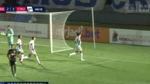 RB Bragantino e Cruzeiro em amistoso - Reprodução Massa Bruta TV