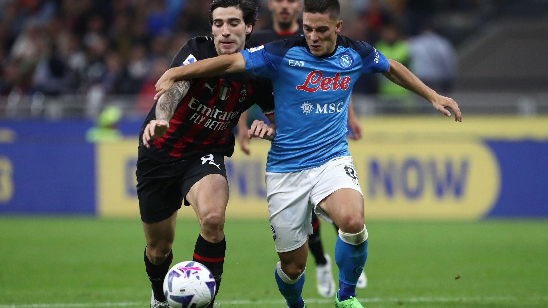 Napoli e Milan pelo Italiano - Getty Images