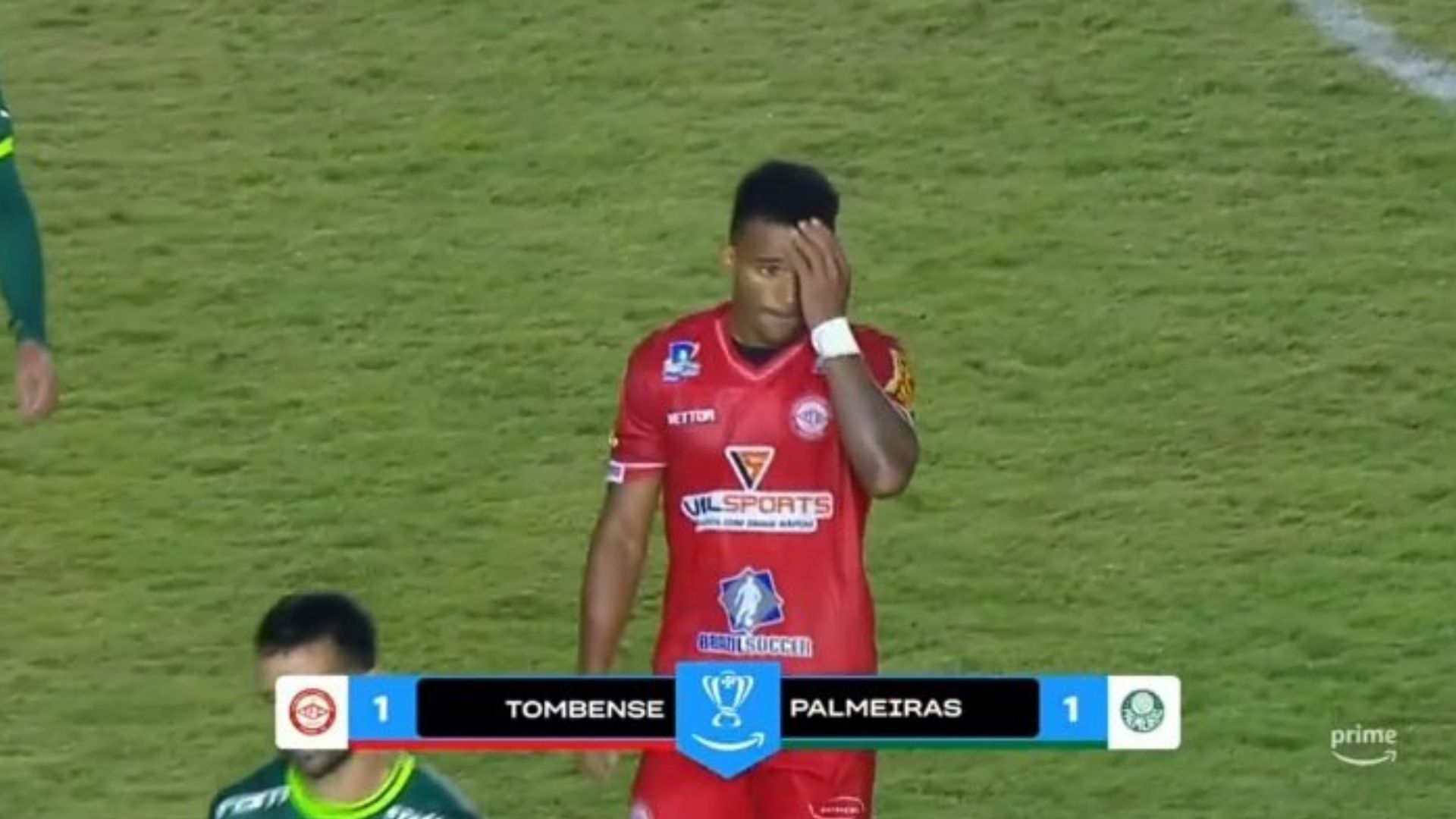 Palmeiras empata com o Tombense e avança às oitavas da Copa do Brasil - Reprodução/ Prime Video