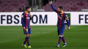 Alba se despede do Barcelona; ex-companheiros prestam homenagens - GettyImages