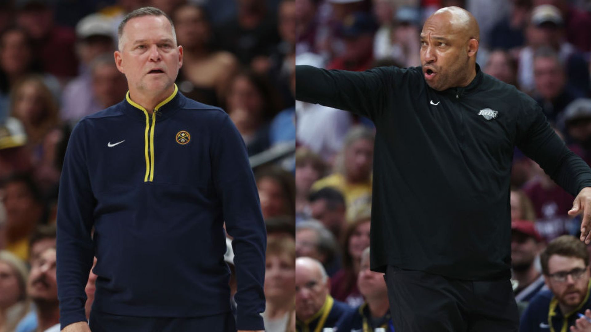 O clima antes da partida entre Nuggets e Lakers parece ser cada vez mais tenso; Malone e Ham prometem atrito - GettyImages