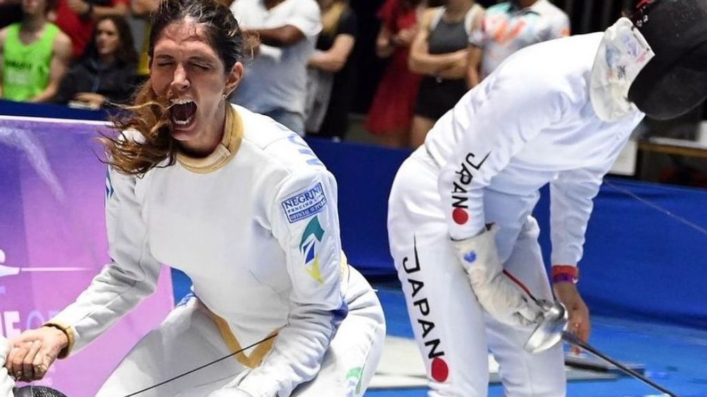 Nathalie comemora o avanço para a semifinal - Divulgação: Instagram