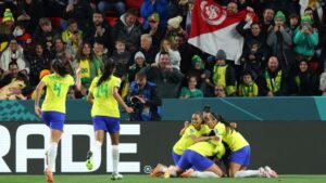 Seleção Brasileira anota o segundo gol na Copa do Mundo 2023 - Getty Images