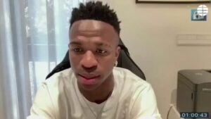 Jornal divulgou trecho do depoimento de Vinícius Jr. em caso de racismo - Reprodução