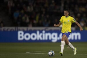 Lauren estreou na Copa do Mundo no jogo contra o Panamá - Foto: Thaís Magalhães/CBF
