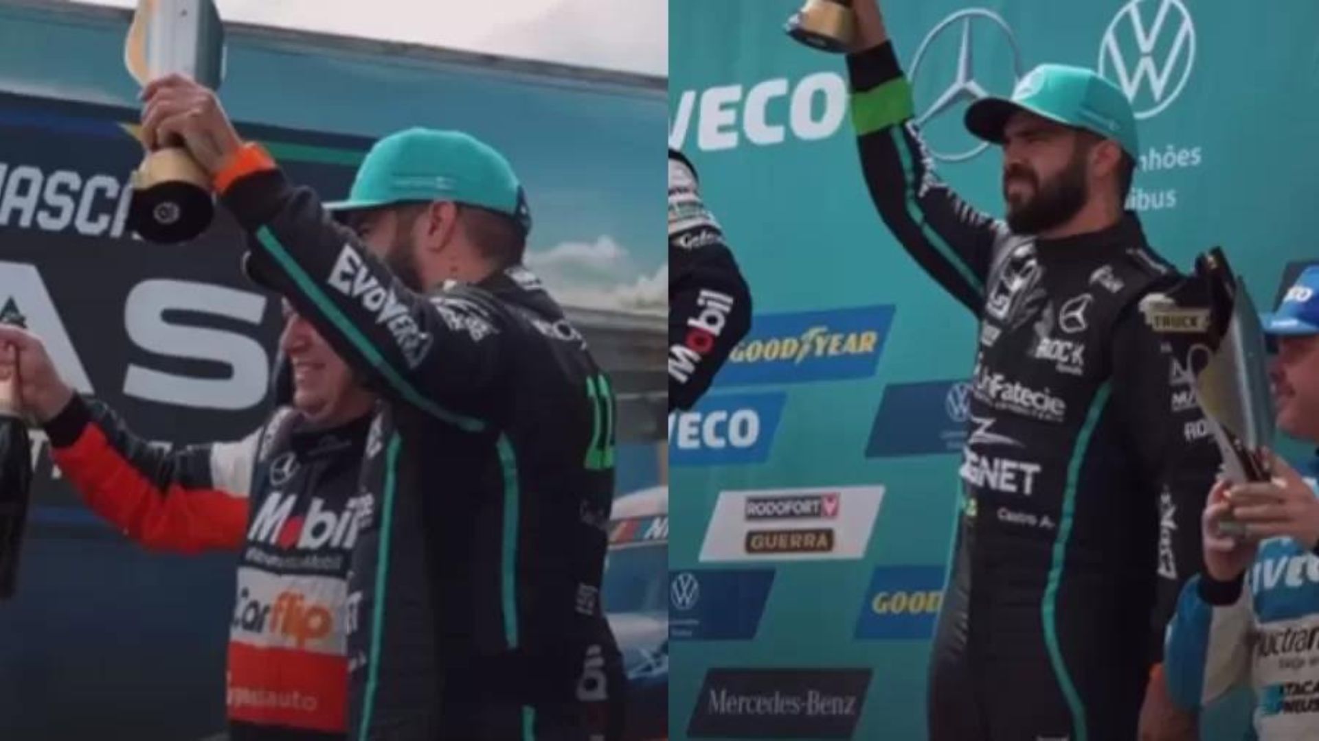 Caio Castro comemora pódio após forte acidente na Copa Truck - Reprodução/ Instagram