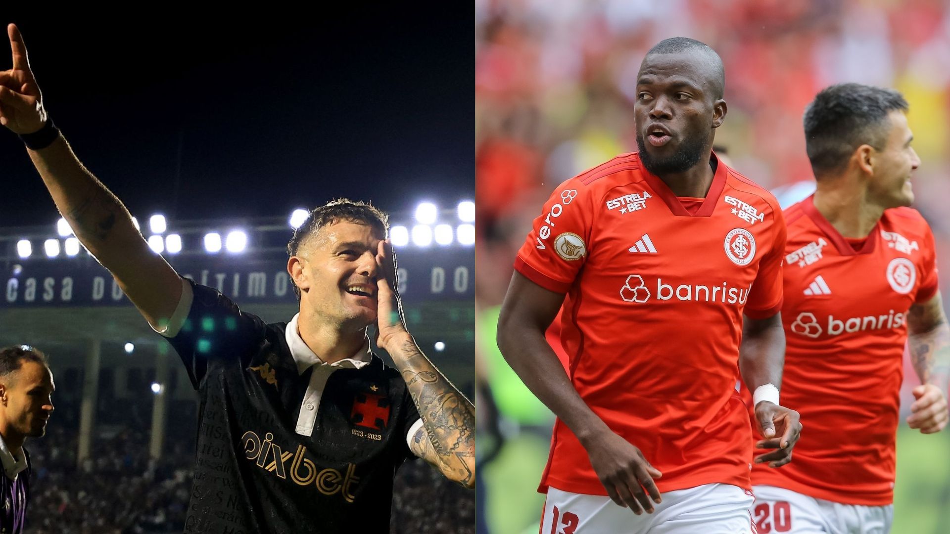 Vasco e Internacional pelo Brasileirão - Getty Images